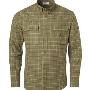 Heron Flannel Shirt Men - Field Green