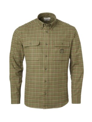 Heron Flannel Shirt Men - Field Green