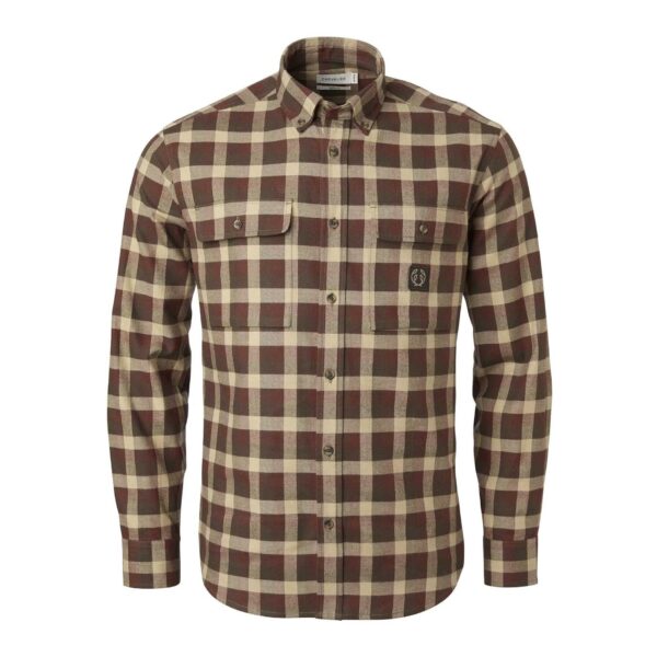 Heron Flannel Shirt Men - Holly Green