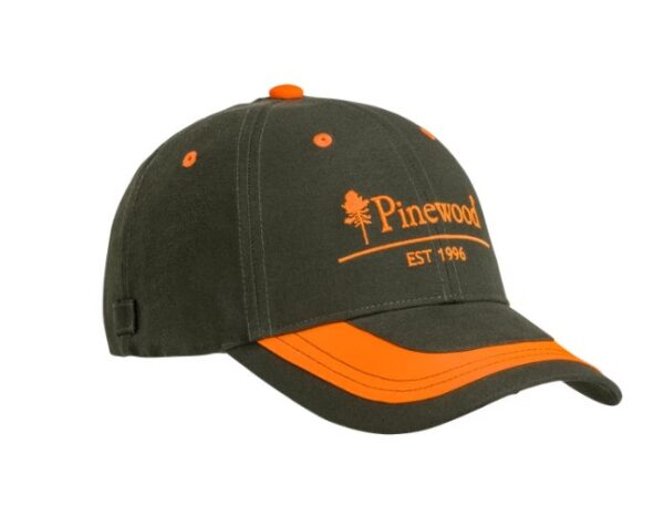 Pinewood 2 Colour Keps Mossgreen/Orange