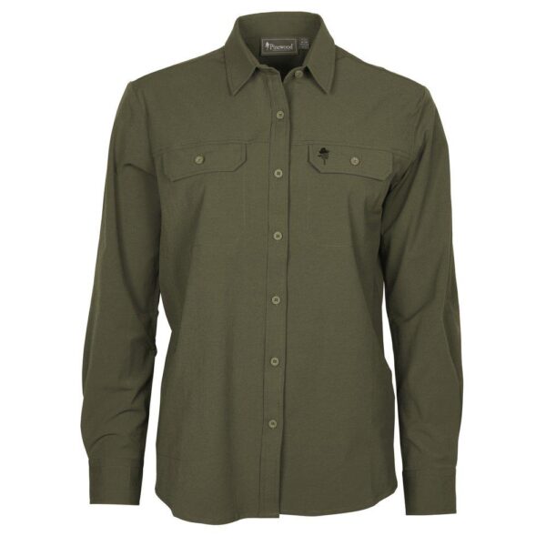 Pinewood Everyday Travel L/S Skjorta GrÃ¶n
