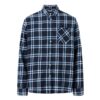 KnowledgeCotton Apparel Relaxed Indigo Checkered Jaktskjorta - Gots/Vegan KnowledgeCotton Apparel Relaxed Indigo Checkered Shirt - Gots/Vegan