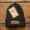 Lemmel Kaffe Ribbstickad Mössa "glöden" Black