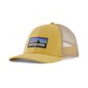 Patagonia P-6 Logo Lopro Trucker Hat Surfboard Yellow