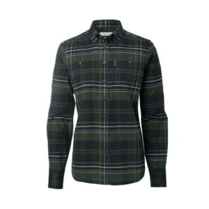 Chevalier Heron Flannel ShirtWomen October Green Checked